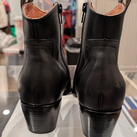 Bared Footwear Black Leather Ankle Boots Size 8.5 - Picture 3 of 8